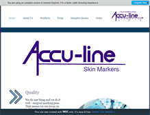 Tablet Screenshot of acculine.com